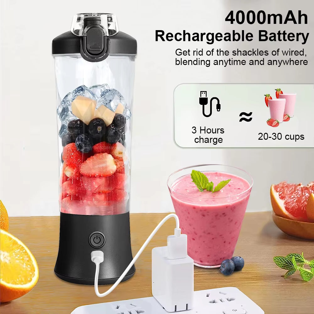 Rechargeable Mini Portable Blender for Smoothies and Fresh Juice