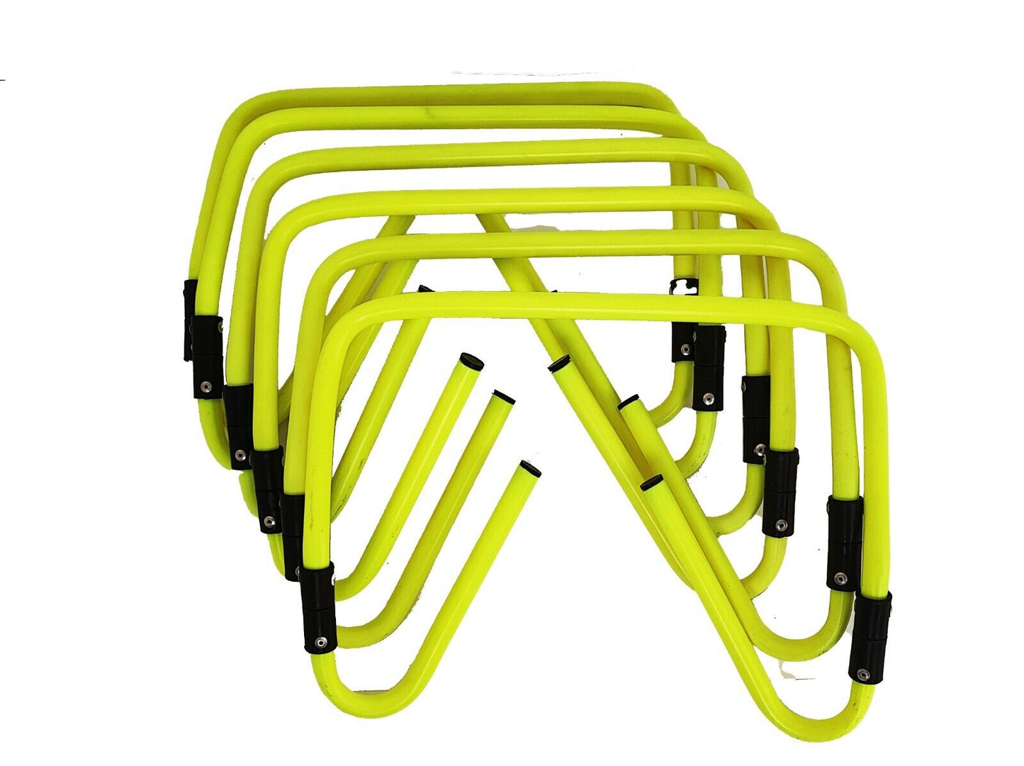 Set of 6 Agility Hurdles 12" with Carry Bag Football Speed & Agility Training