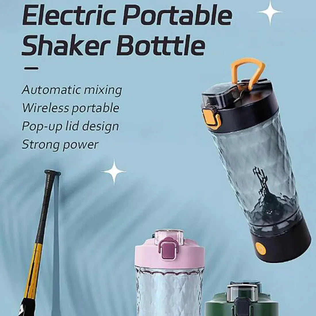 650Ml Automatic Electric Protein Shaker Bottle 