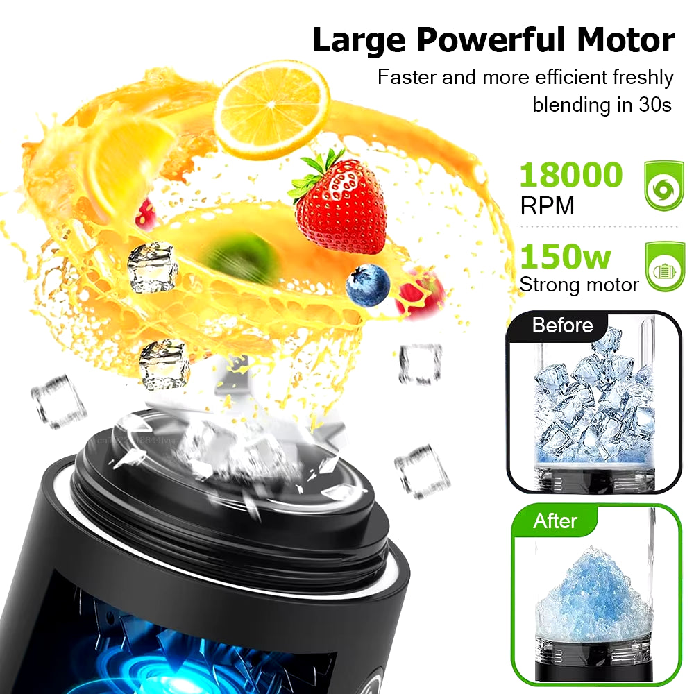 Rechargeable Mini Portable Blender for Smoothies and Fresh Juice