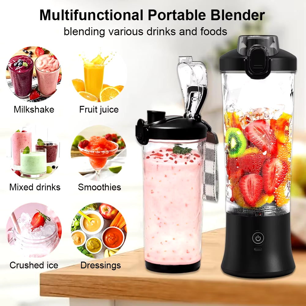 Rechargeable Mini Portable Blender for Smoothies and Fresh Juice